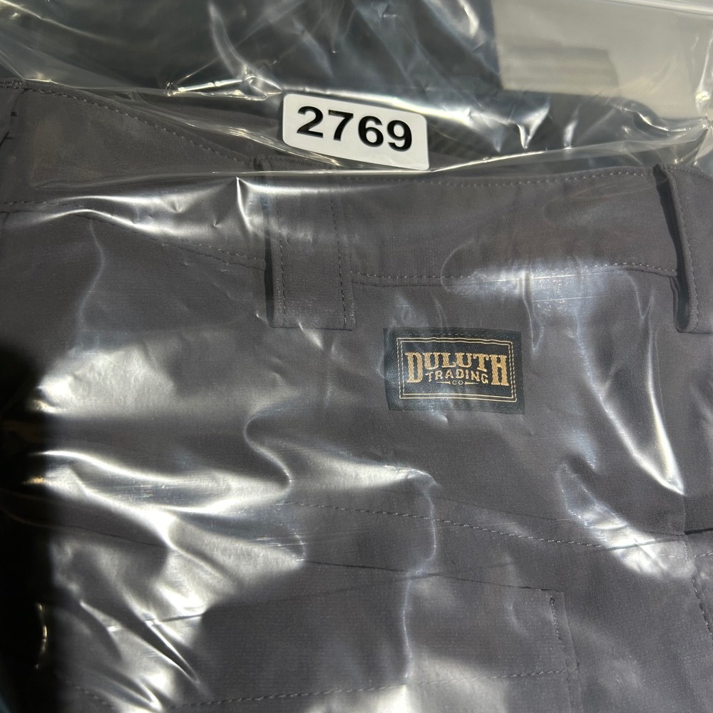Duluth Trading Co Flexpedition Pants Mens 40x30 Grey Stretch Cargo Tactical Work - Picture 12 of 12
